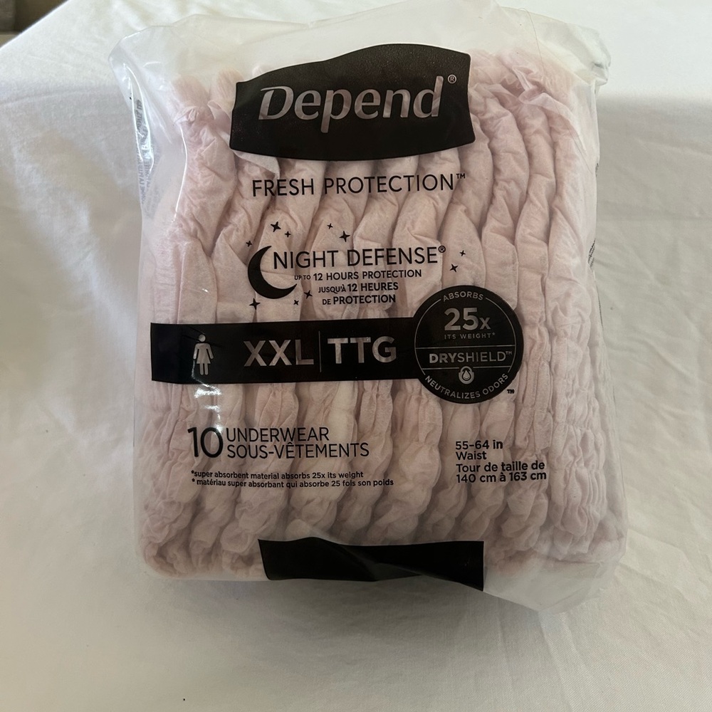Women’s Overnight XXL‎ Depend 40 Counts